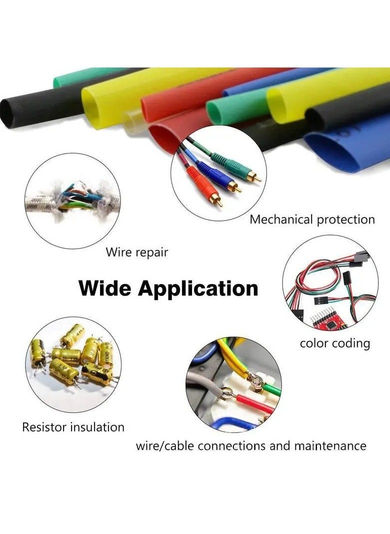 Generic - Heat Gun with 164pcs Heat Shrink Tubes | 2:1 Polyolefin Tube Sleeve Wrap Wire Set – Multipurpose Crafting & Repair Tool - Image 1