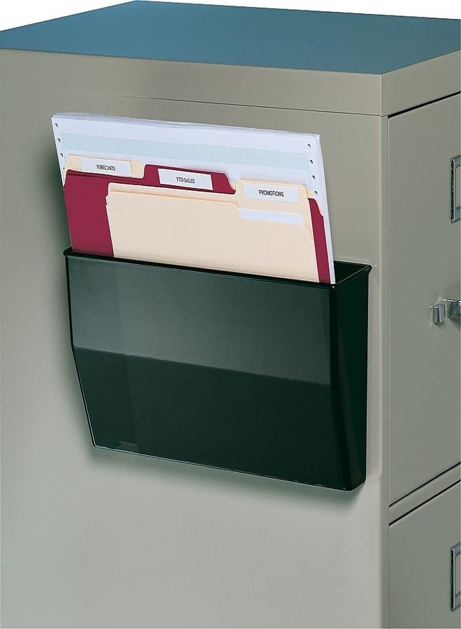 Deflecto deflect-o 50102 - Oversized Magnetic Wall File Pocket, Legal/Letter, Smoke - Image 3