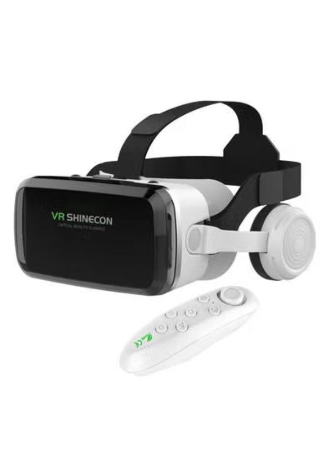 Shinecon VR SHINECON G04BS 3D VR Glasses with Bluetooth, Wireless Virtual Reality Headset for Smartphone 4.7-6.7", Y1 Joystick, IMAX Giant Screen, KTV Sound, Immersive Gaming & Movies - Image 1