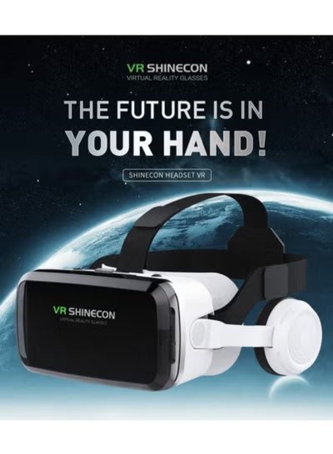 Shinecon VR SHINECON G04BS 3D VR Glasses with Bluetooth, Wireless Virtual Reality Headset for Smartphone 4.7-6.7", Y1 Joystick, IMAX Giant Screen, KTV Sound, Immersive Gaming & Movies - Image 2