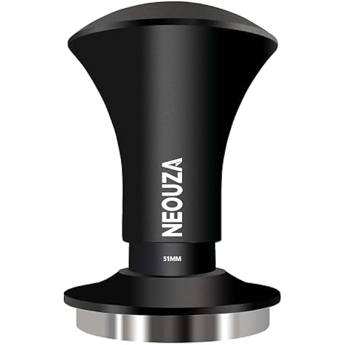 NEOUZA Espresso Tamper V2 Dual Calibrated Spring Loaded For Coffee Machine Portafilter Anti Pressure Deflection Refined Handle Stainless Ripple Base 508Mm - Image 1