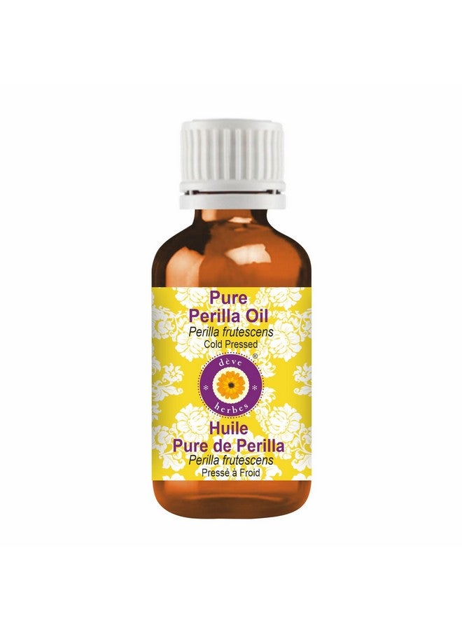 Deve Herbes Pure Perilla Oil (Perilla frutescens) | Cold Pressed | Natural | Undiluted | For Diluting Essential Oils | For Skin & Massage | Men & Women | 30ml - Image 1