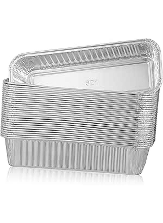 125 Pcs Aluminum Foil Meal Prep Trays Baking Pans Disposable Table Containers - Image 1