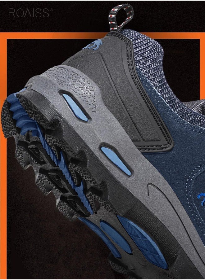 roaiss Men Hiking Shoes Winter Outdoor Trail Men Sport Trekking Mountain Boots Sneaker Waterproof Climbing Athletic Shoes Colorblock Sneakers  - Image 5