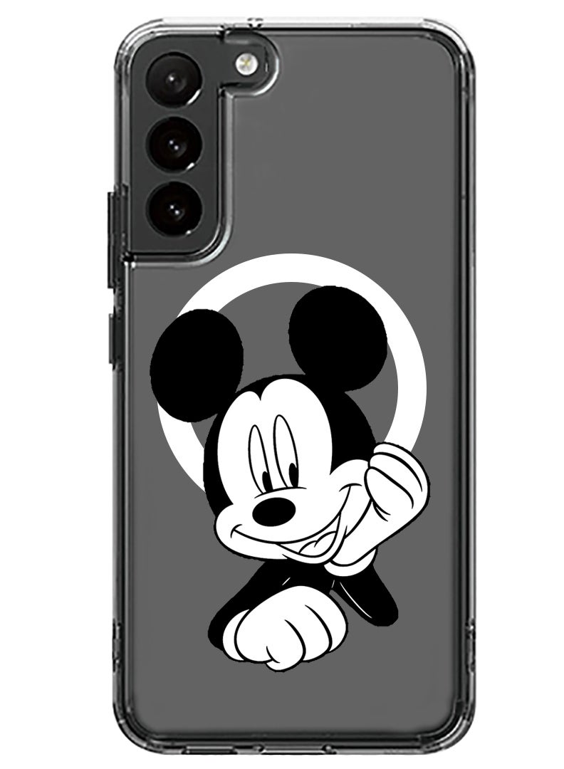 Theodor Magnetic Case for Samsung Galaxy S23 Plus 6.6-inch Compatible with MagSafe Wireless Charging, Shockproof Phone Bumper Cover Mickey - Image 1