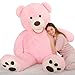 MaoGoLan Giant Pink Teddy 6ft Stuffed Animal Smiling Face Large Plush Life Size Gift for Valentines Day Anniversary Birthday - Image 2