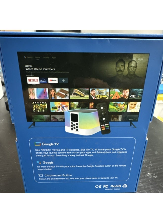 صندوق تلفزيون ومكبر صوت بلوتوث Z1 Mix 2 في 1 بدقة 8K مع Google TV و Wi-Fi 6 - Image 4