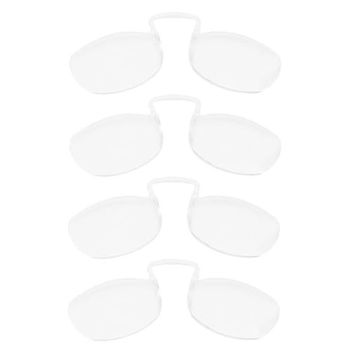 COVESATO Mini Armless Nose Clip Reading Glasses for Women Men Slim Thin Nose Pinching Lightweight Legless Readers(4 pairs,2.50) - Image 1