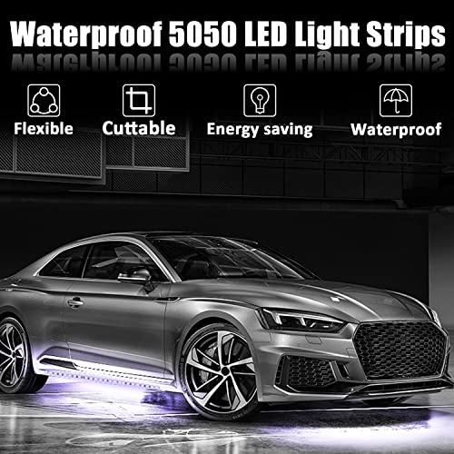XTAUTO XT AUTO 8pcs 12V Super Bright 30cm 15 LED Flexible Waterproof LED Strip Light for Car Interior & Exterior Decoration DRL Day Running Light Or Boat Bus Garden - Image 2