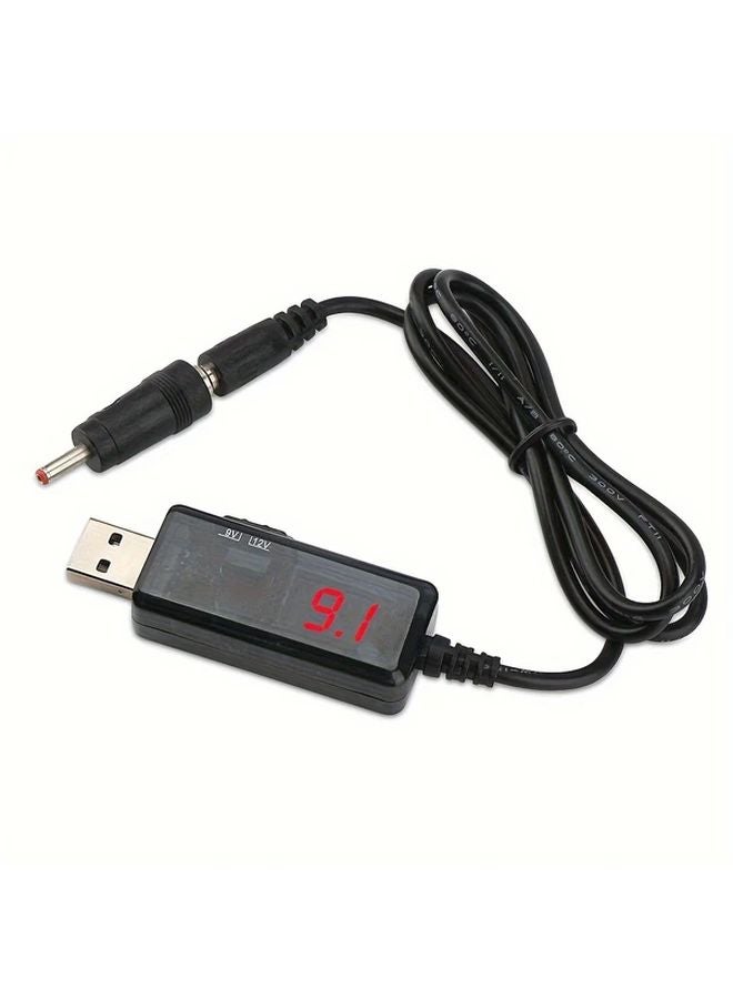 USB Boost Converter 5V to 9V 12V Step Up Cable with LED Display for Charging Power Conversion Voltage Regulation - Image 4