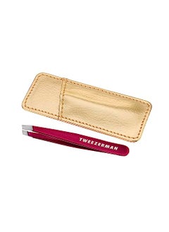 Tweezerman Celestial Fuchsia Mini Slant Tweezer with Case