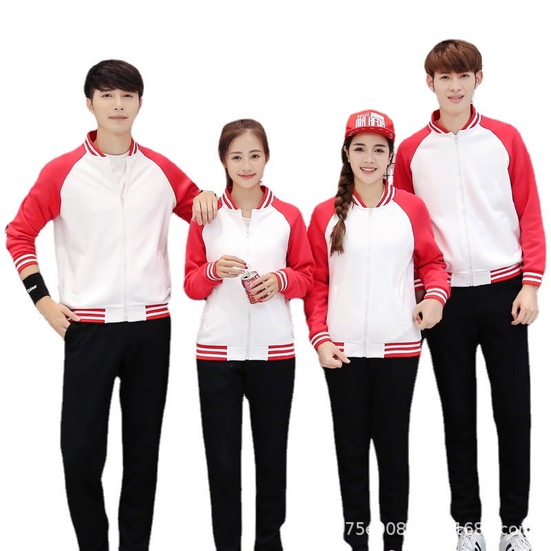 Cotton Sweatshirt with Logo Print, Class Uniforms, Kindergarten Workwear Jacket, Baseball Jacket, Workwear, Sportswear, Casual Wear - Image 5
