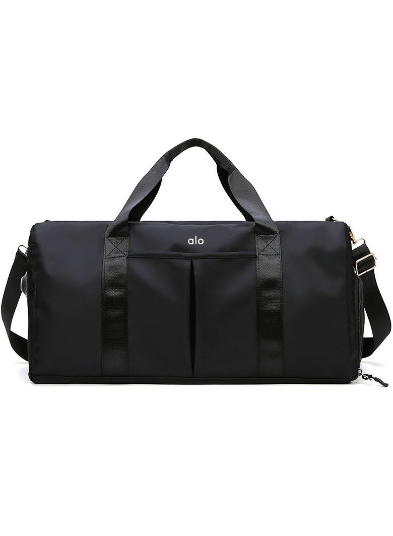 alo luggage bag, dry and wet separation, sports yoga fitness bag, large-capacity short trip training storage bag - Image 1