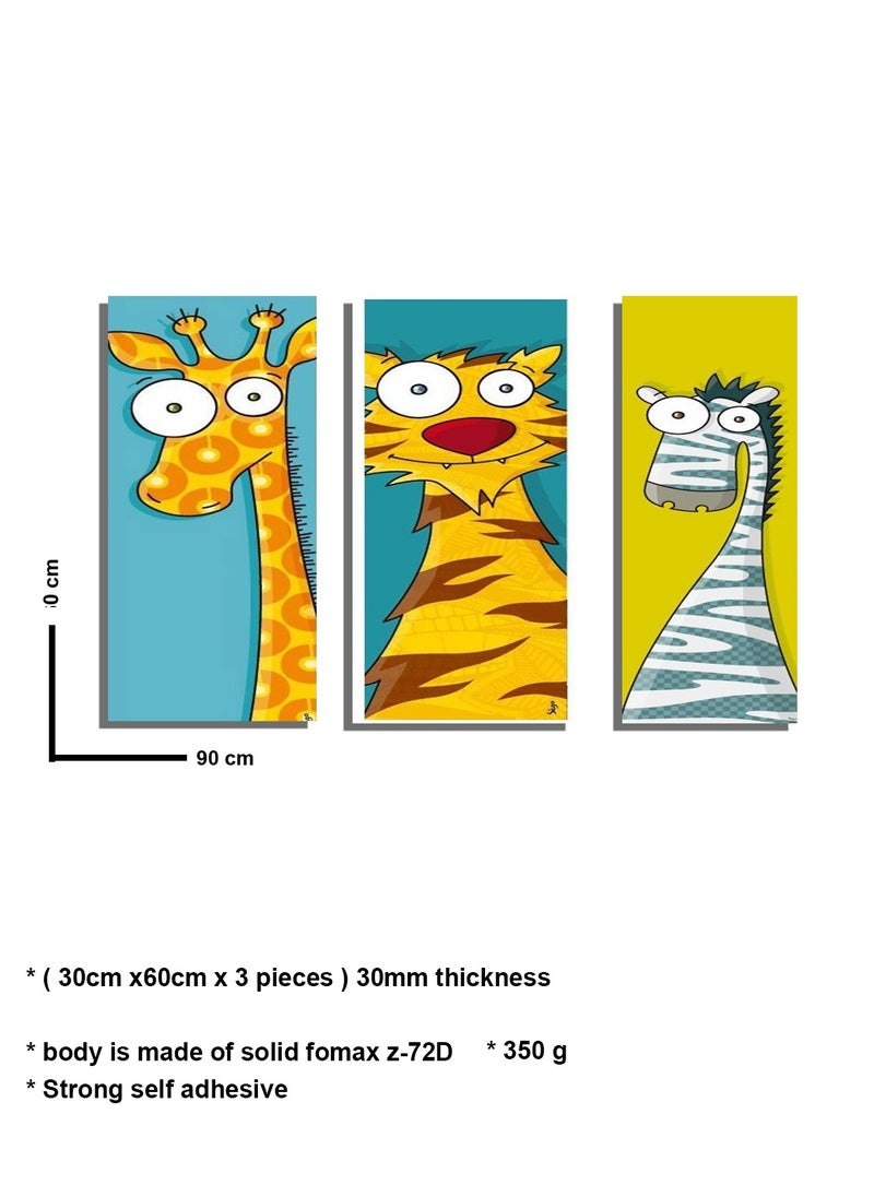 Decorior - Billboard, 3 pieces, 90 cm x 42.5 cm, 30 mm thick, with high-quality digital printing - UV layer to protect against scratches and color protection - Image 1