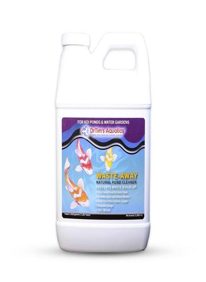 دي آر تيم أكواتيكز مُنتج DrTim's Aquatics Waste-Away Koi - 64 أونصة - تركيبة صيانة طبيعية - يساعد على تحليل النفايات العضوية المخفية، ويدعم التدفق والصفاء، ويحافظ على تشغيل الفلاتر بسلاسة. - Image 1