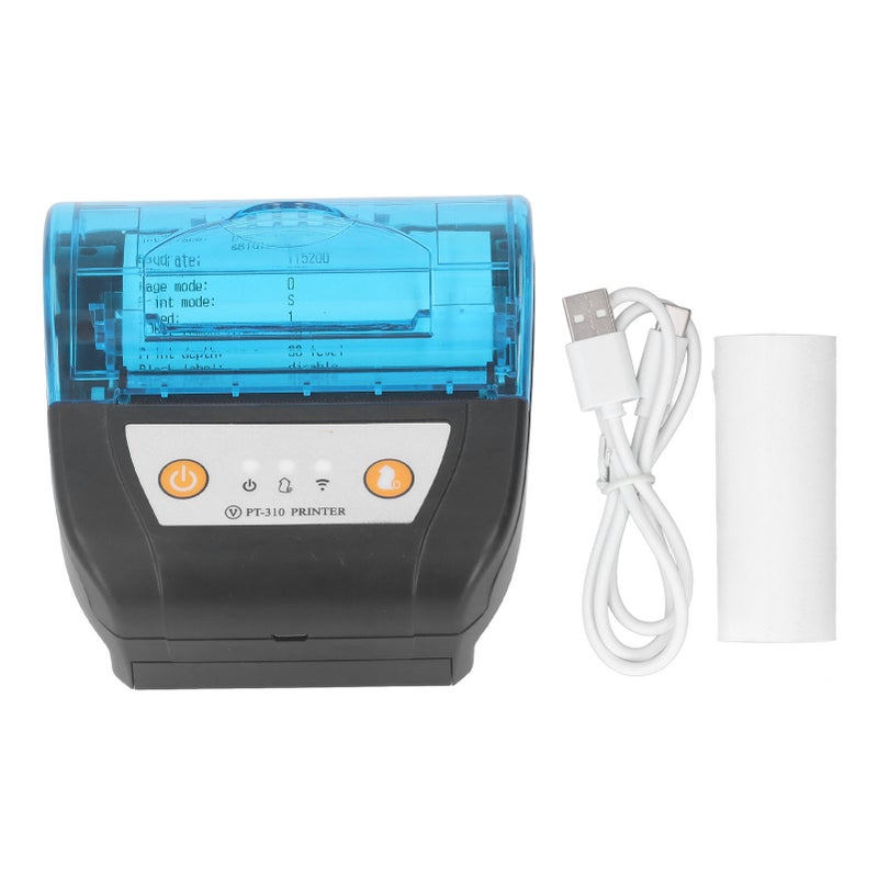 80mm Bluetooth Receipt Printer Portable Label Printer Wireless Thermal Printing Machine Built in Battery - Image 1