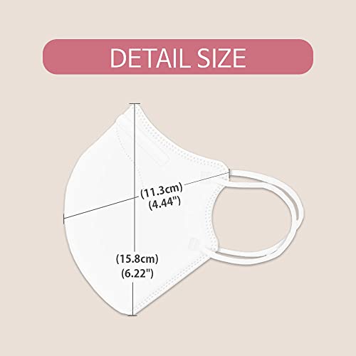 VATTNIG [20 Pcs] Korea Face Mask for Adults – Bird Beak type 2D Protective Health Face Mask for Dust and Smoke – 4-Layer Protective Filter – Ideal Fit for Comfortable Wear - Violet - Image 3