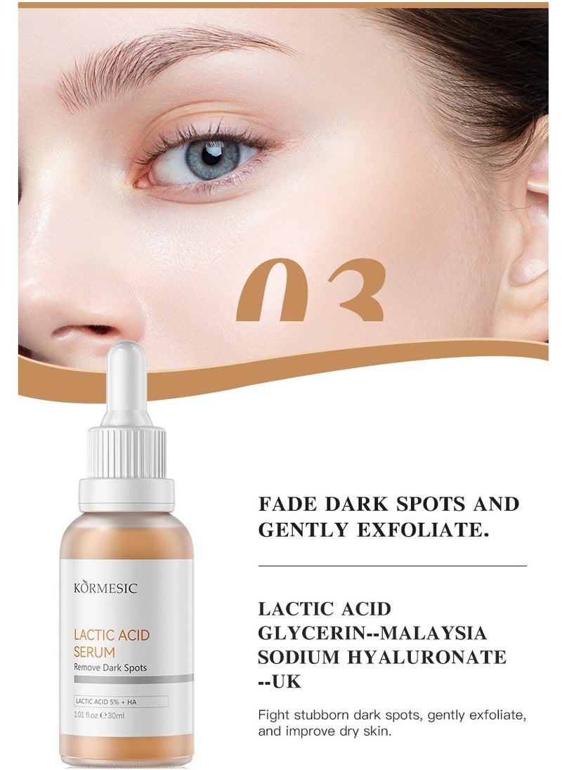 Kormesic Lactic Acid Serum - Gentle Exfoliation & Radiance Boost 30ml  - Image 3