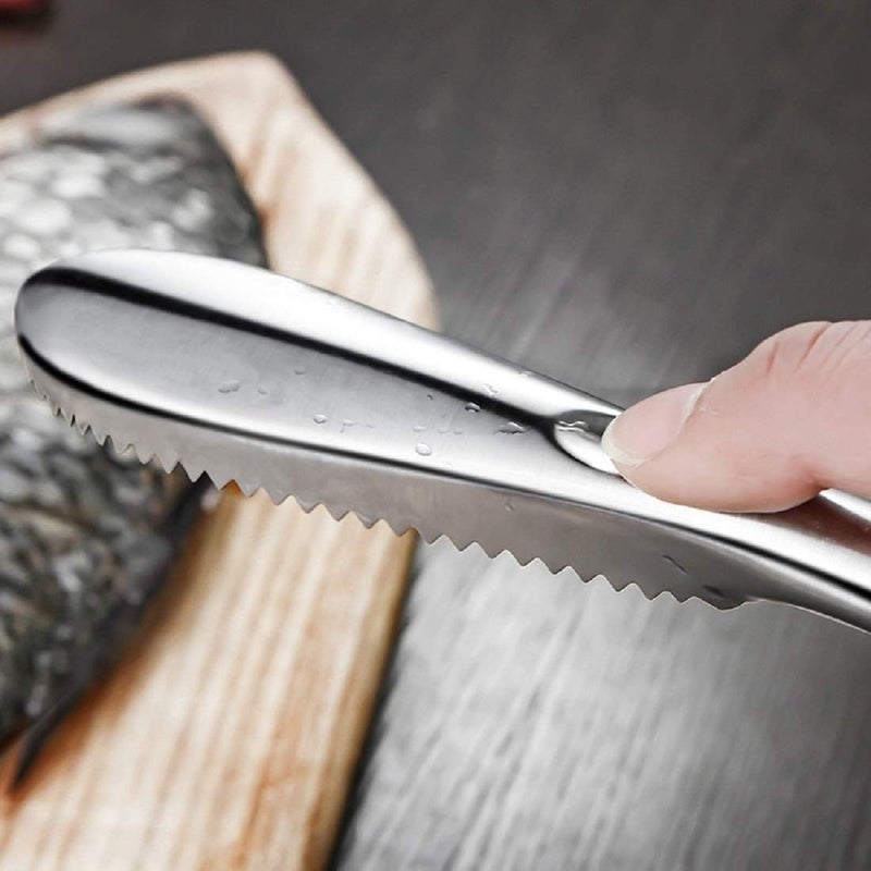 COPORA Fish Scaler Brush Fish Scaler Remover with Stainless Steel Sawtooth Easily Remove Fish Scales-Cleaning Brush Scraper Kitchen Tool - Image 5