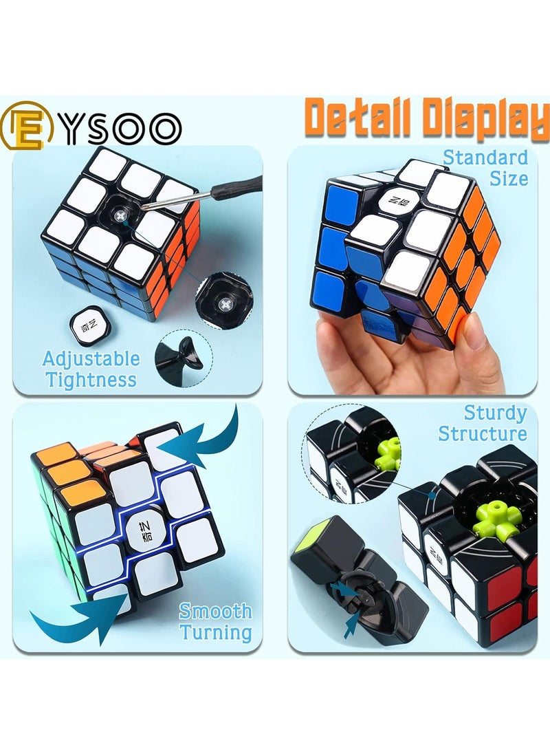 QiYi - Qiyi Rubik's Cube Set - 8 Pack Magic Cubes (2x2, 3x3, Pyramid, Megaminx) - Image 1
