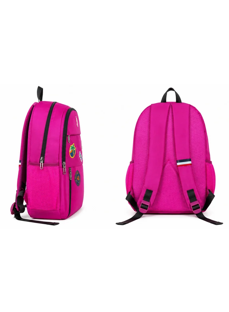 U.S. Polo Assn. U.S. Polo Assn. Classic Berry Purple Traveller Stamp Edition Backpack for School and Office MultiCompartment Bag for Campus