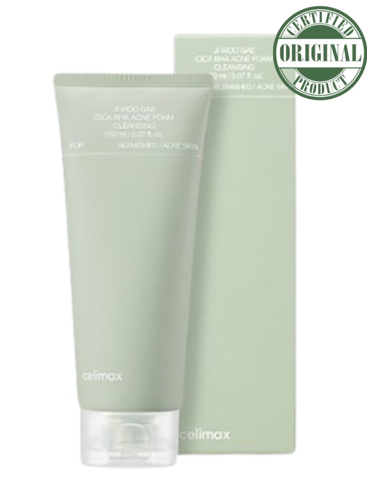 سيليماكس منظف رغوي سيليماكس جي وو غاي سيكا BHA لعلاج حب الشباب – تنظيف عميق للمسام مع مستخلص السيكا وحمض الساليسيليك للبشرة المعرضة لحب الشباب والسيطرة على الزيوت – 150 مل - Image 1