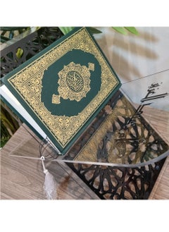 fan baytk Transparent holder with laser-cut wood layer and distinctive page divider, suitable for Ramadan gifts  - Image 1