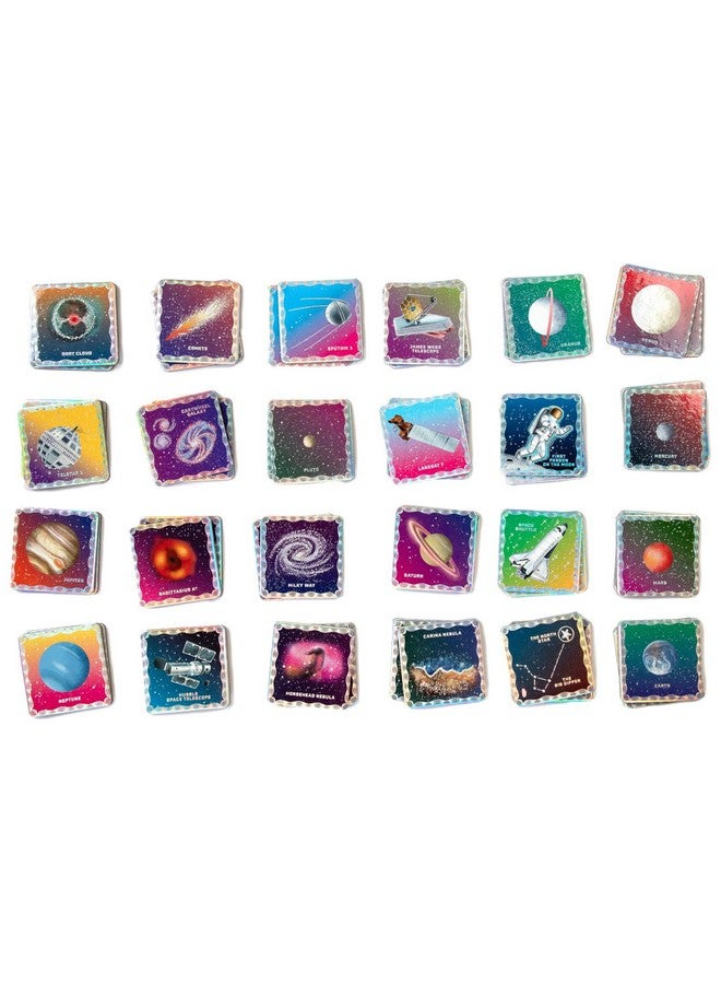 eeBoo: Shiny Space Memory & Matching Game - 24 Pairs to Match & Memorize, Colorful Tiles, Encourages Recognition, Concentration Skills, Kids Ages 5+ - Image 3