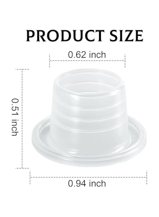 Faucet Leak-Proof Sealing Gasket, 12 PCS Upgraded Spiral Inner Faucet Silicone Gasket Sealing Ring Rubber Cover, Faucet Washer Replaces Plug Pipe Sealing Rings Rubber Gasket for Faucet Hose - Clear  - Image 2