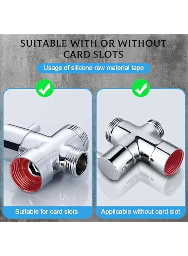 Faucet Leak-Proof Sealing Gasket, 12 PCS Upgraded Spiral Inner Faucet Silicone Gasket Sealing Ring Rubber Cover, Faucet Washer Replaces Plug Pipe Sealing Rings Rubber Gasket for Faucet Hose - Clear  - Image 5