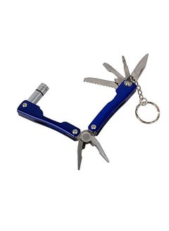 Outdoor Camping Portable Stainless Steel Multi-Function Folding Keychain Plier With Mini LED Light