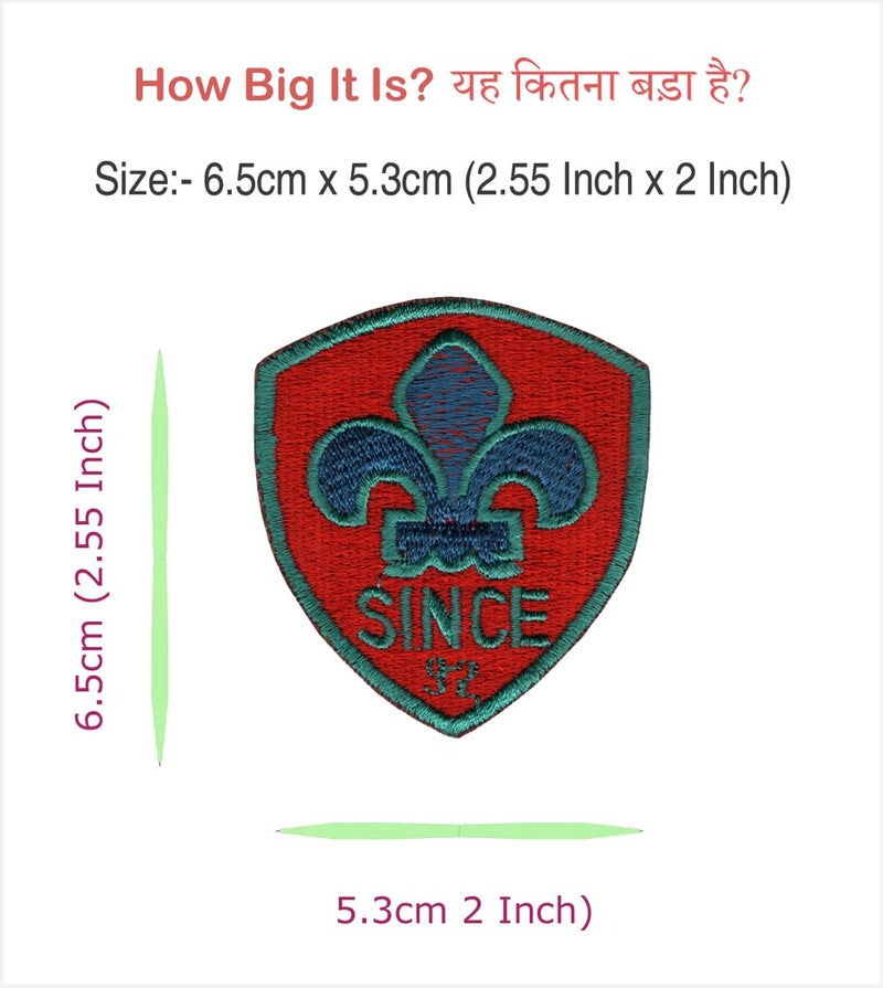 Generic Scout Sign Applique Embroidered Sew-on Patch ; Size: 6.5cm x 5.3cm for Jackets, Bags, Caps, T-Shirts, Jeans, Outdoor Clothing (1 Piece). (Code: SBX-92)  - Image 2