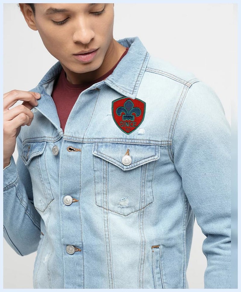 Generic Scout Sign Applique Embroidered Sew-on Patch ; Size: 6.5cm x 5.3cm for Jackets, Bags, Caps, T-Shirts, Jeans, Outdoor Clothing (1 Piece). (Code: SBX-92)  - Image 3