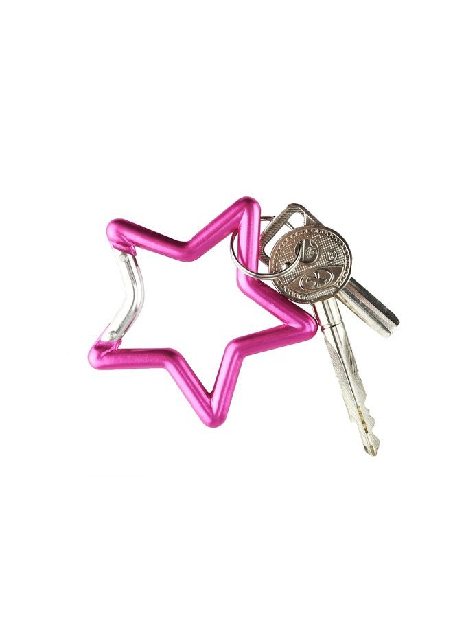 SWATOM Aluminum Star Shape Carabiner Clip Spring Snap Hook Keyring Carabiners Keychains Outdoor Accessories (2.6 Inch) - Image 5