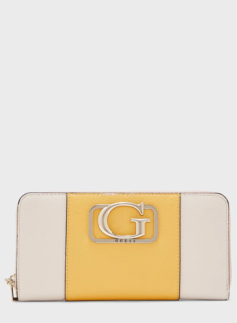 GUESS Annarita Large Zip Around Purse