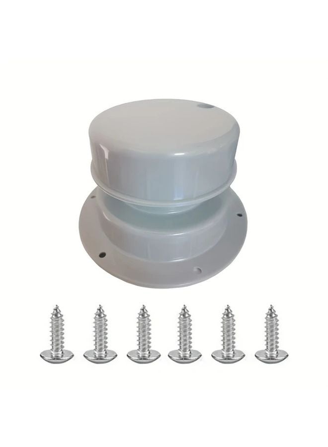 Gray RV Roof Sewer Vent Cover Cap Kit For 1 to 2 3 8 Inch Pipe Replacement - Image 4