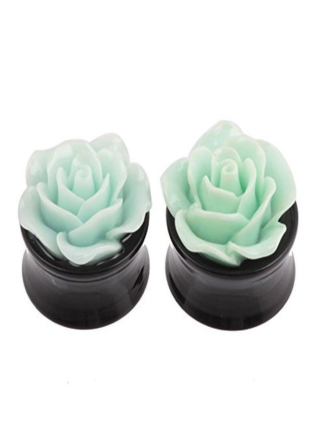 IPINK-10 PCS Rose Flower Ear Expander Tunnel Body Piercing Jewelry 8MM-25MM (5 Pairs of Gauge=8mm(0g)) - Image 5
