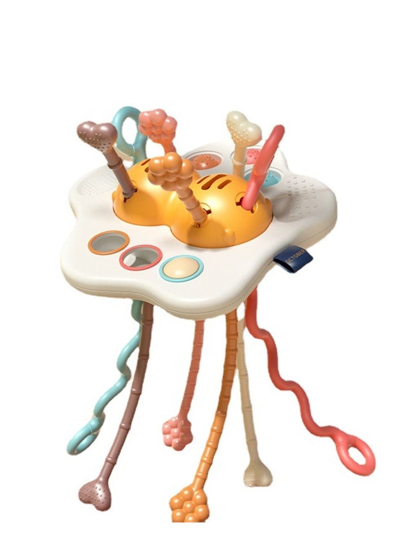 Loquat Fun Baby Lala Music Touch Development Toys Exercise Finger Pull flying Saucer Early Education Toys - Image 1