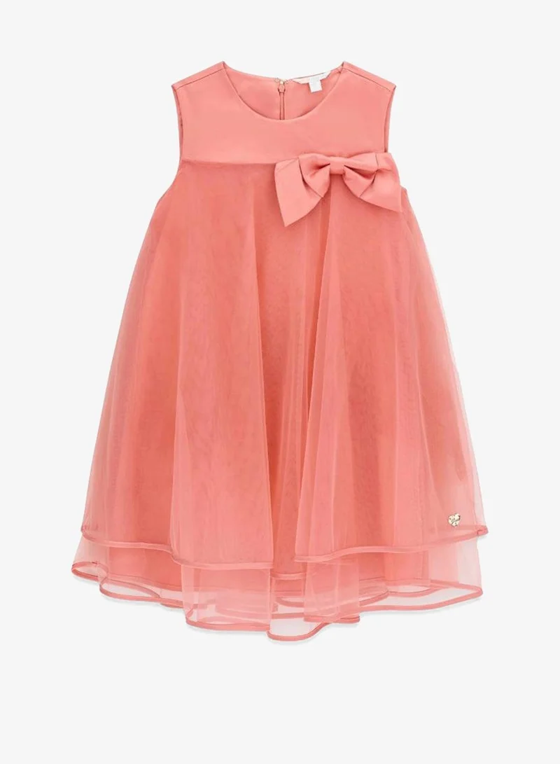 GUESS Youth Front Bow Detail Sleeveless Mini Dress