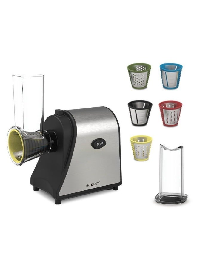 Sokany SK-1178 Electric Cheese Grater & Salad Maker - 1000W Multi-Function Food Processor with 5 Stainless Steel Blades, One-Touch Operation, Anti-Slip Feet - Image 1