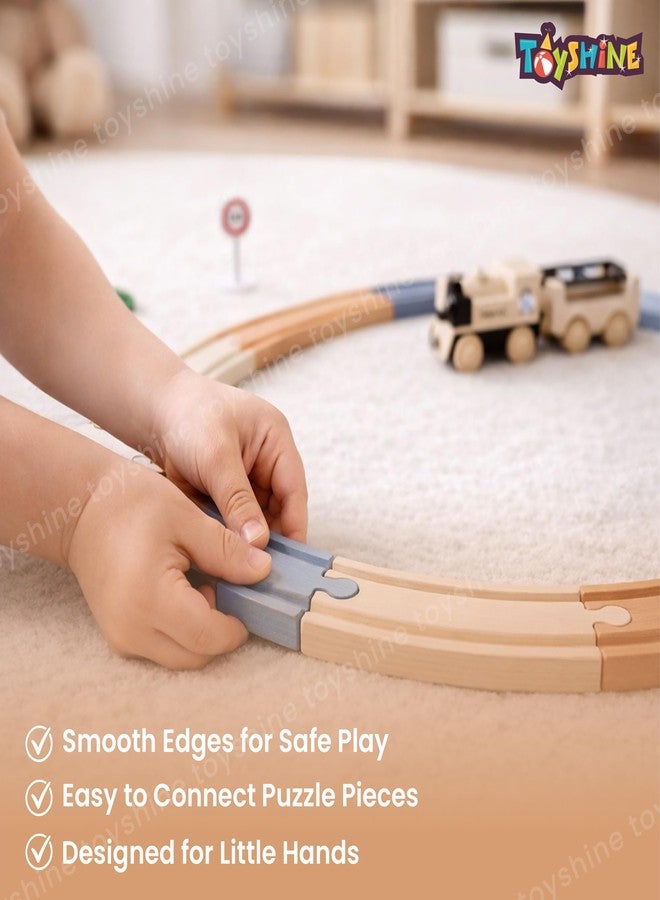 Toyshine Montessori Puzzle Train Tracks Set for Kids | 30 Pcs Creative Learning Toy for Babies & Kindergarten Children - Image 2