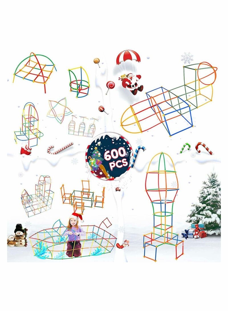 Loquat Construction Toys 600 Pieces Of Straw  - Image 3