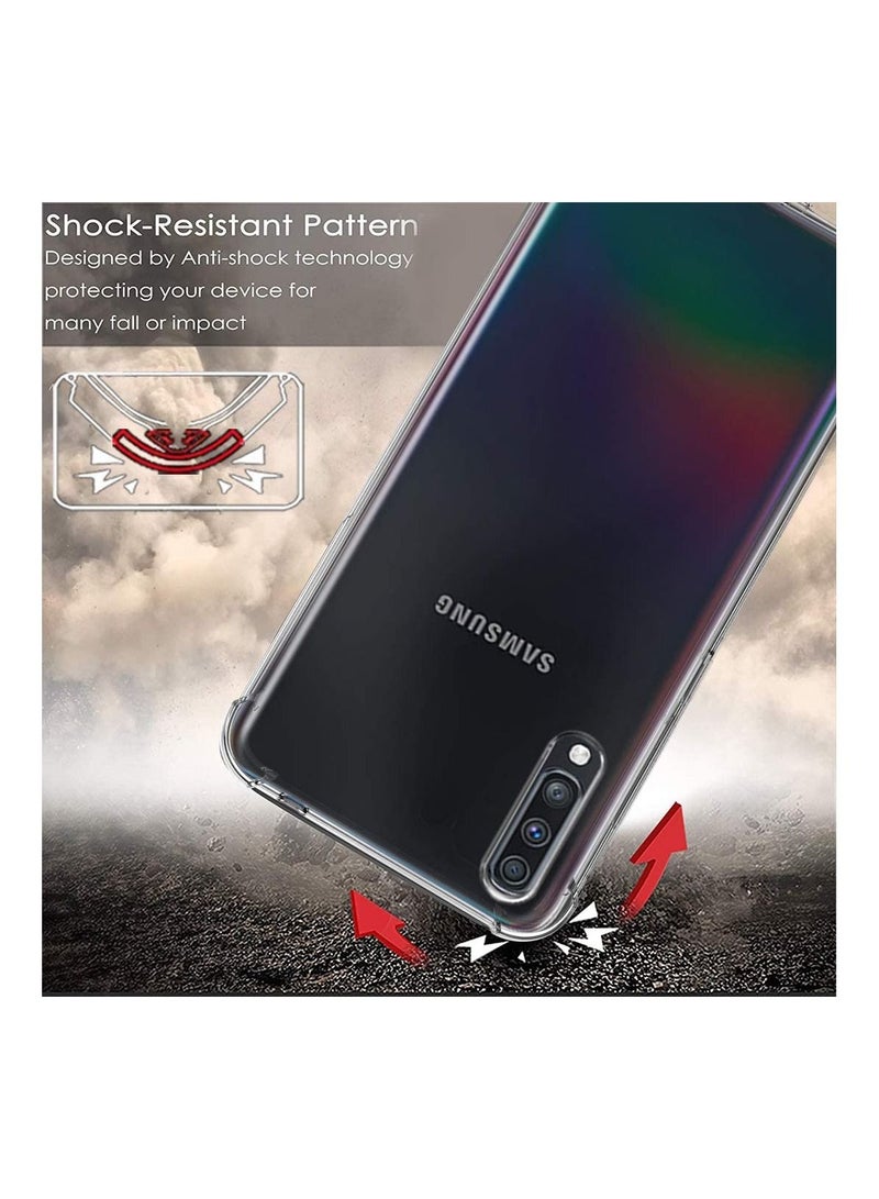 فيسوس تغطية حالة Samsung Galaxy A70 مصد امتصاص الصدمات الواقي المصد الناعم الشفاف (واضح) - Image 2