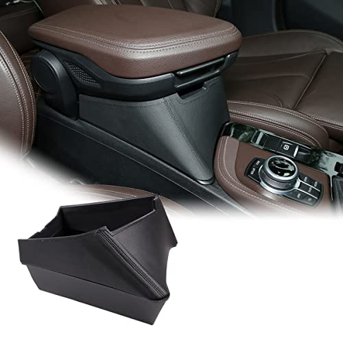 YIWANG Car Center Armrest Storage Box Container Tray for X1 F48 2016-2019, for X2 F47 2018 2019 Left Hand Drive (Black) - Image 1
