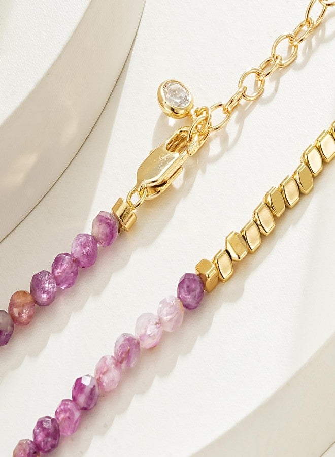 BENEIGE Bead Bracelet for Women Layered Stone Mixed Bracelets 18K Gold Plated Dainty Handmade Link Bracelet Jewelry for Women,Party for Women Gifts - Image 5