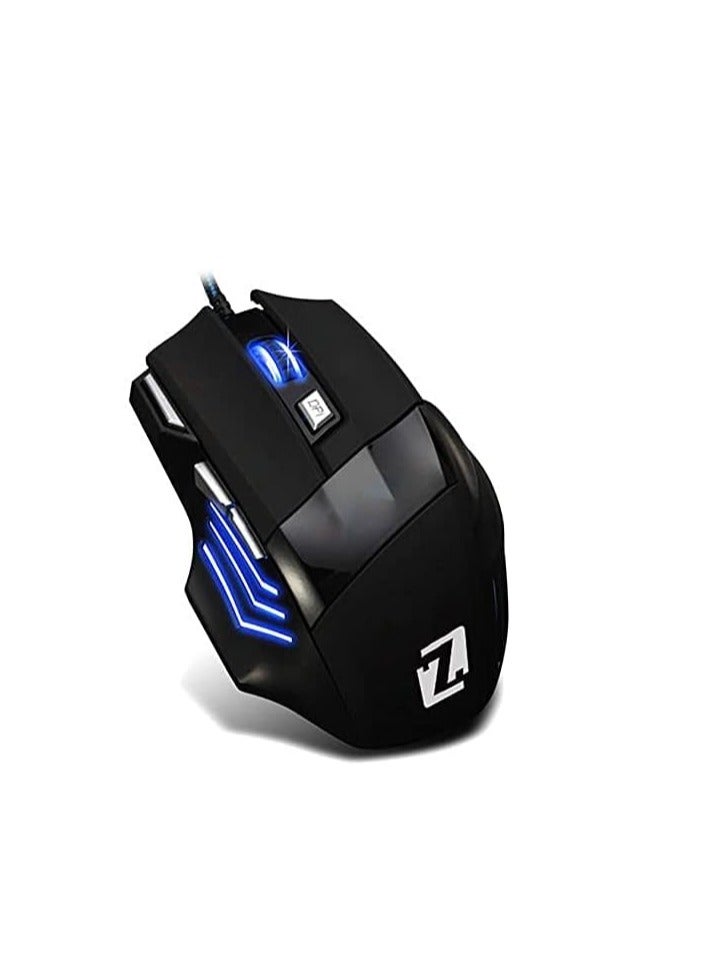 Zero Gaming Mouse 4800 DPI with 7 Buttons and LED Backlight – Metal Design for Gamers - Image 3