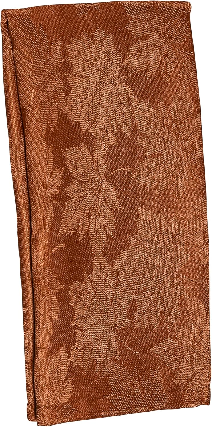 Kadut Thanksgiving Napkins Maple Leaf Harvest Fall Cloth Napkins Rustic 17x17 Inch Set of 4  Heavy Duty Fabric  Stain Proof Napkins for Harvest Holiday Fall Parties Christmas - Image 3