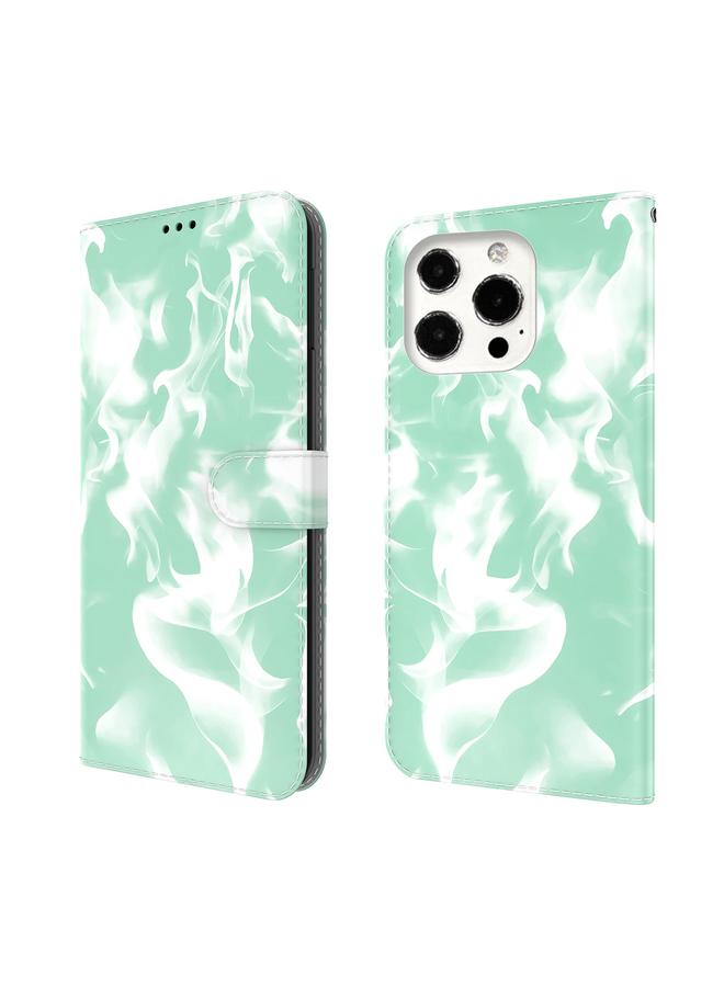 Zaboon Case For iPhone 13 Pro Cloud Fog Pattern Horizontal Flip Leather Case with Holder & Card Slot & Wallet - Image 1