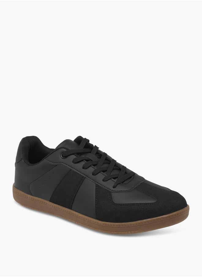 LBL by Shoexpress Men's Panelled Sneakers with Lace-Up Closure  - Image 2