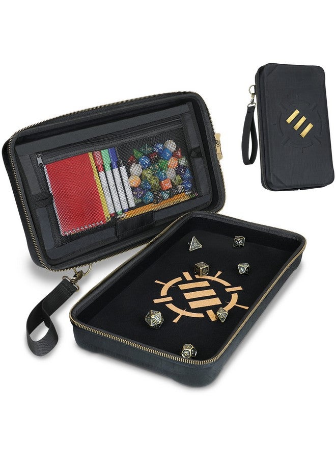 ENHANCE حافظة نرد ENHANCE للطاولة ومجموعة رمي النرد - حامل نرد وتخزين لما يصل إلى 500 نرد RPG بتصميم واقي متين، داخل ناعم، وأكياس تنظيم (سعة 500 نرد) - Image 1